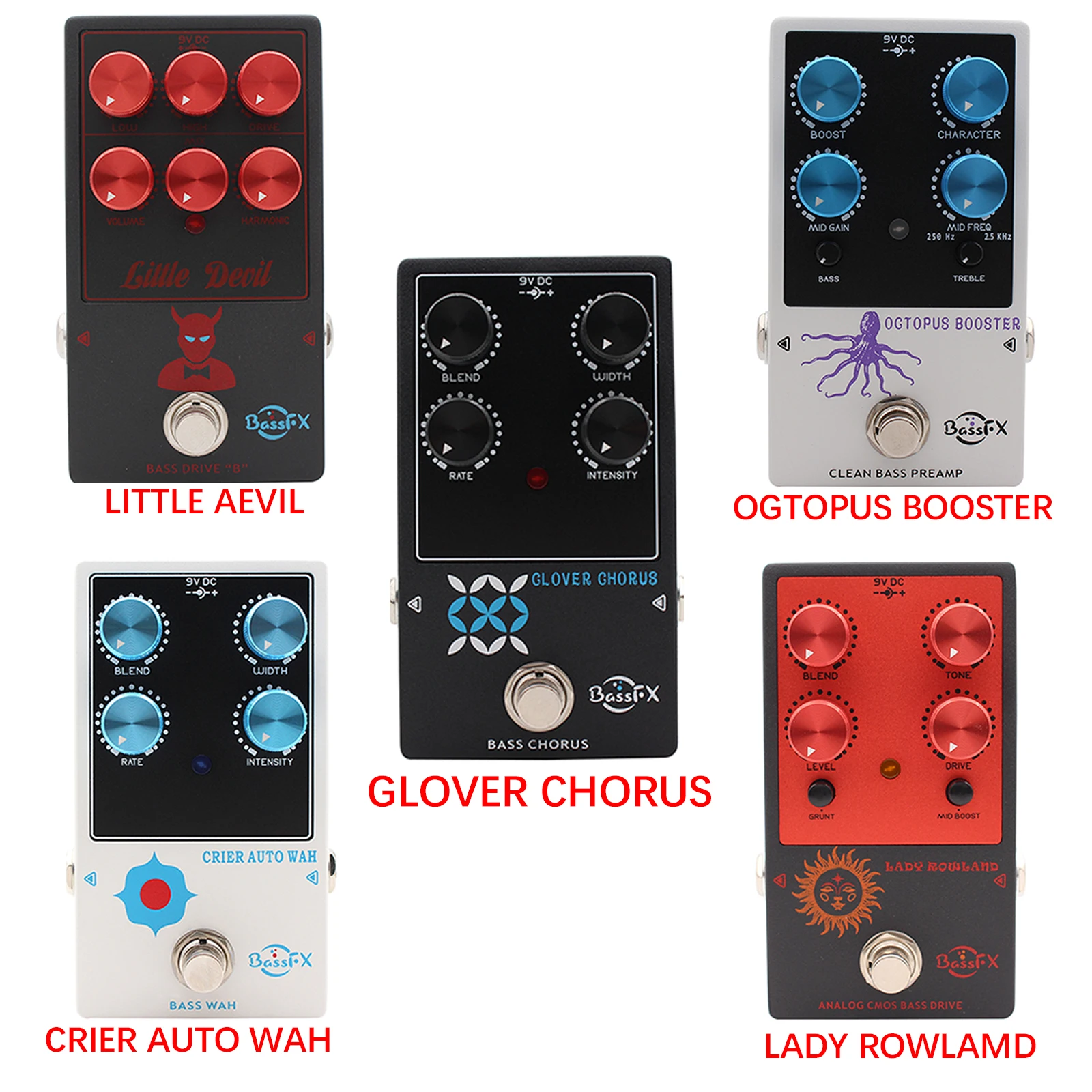 Electric Bass Analog Effect Pedal AUTO WAH/Chorus/BASS ANALO
