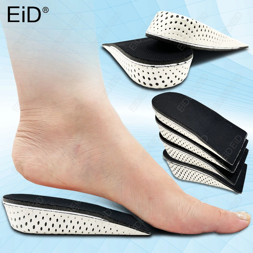 2/4 PCS Half Shoe Insoles Heel Insert EVA Memory Foam 2/3/4/5CM Invisible Height Increase Sport insoles Cushion man women EID