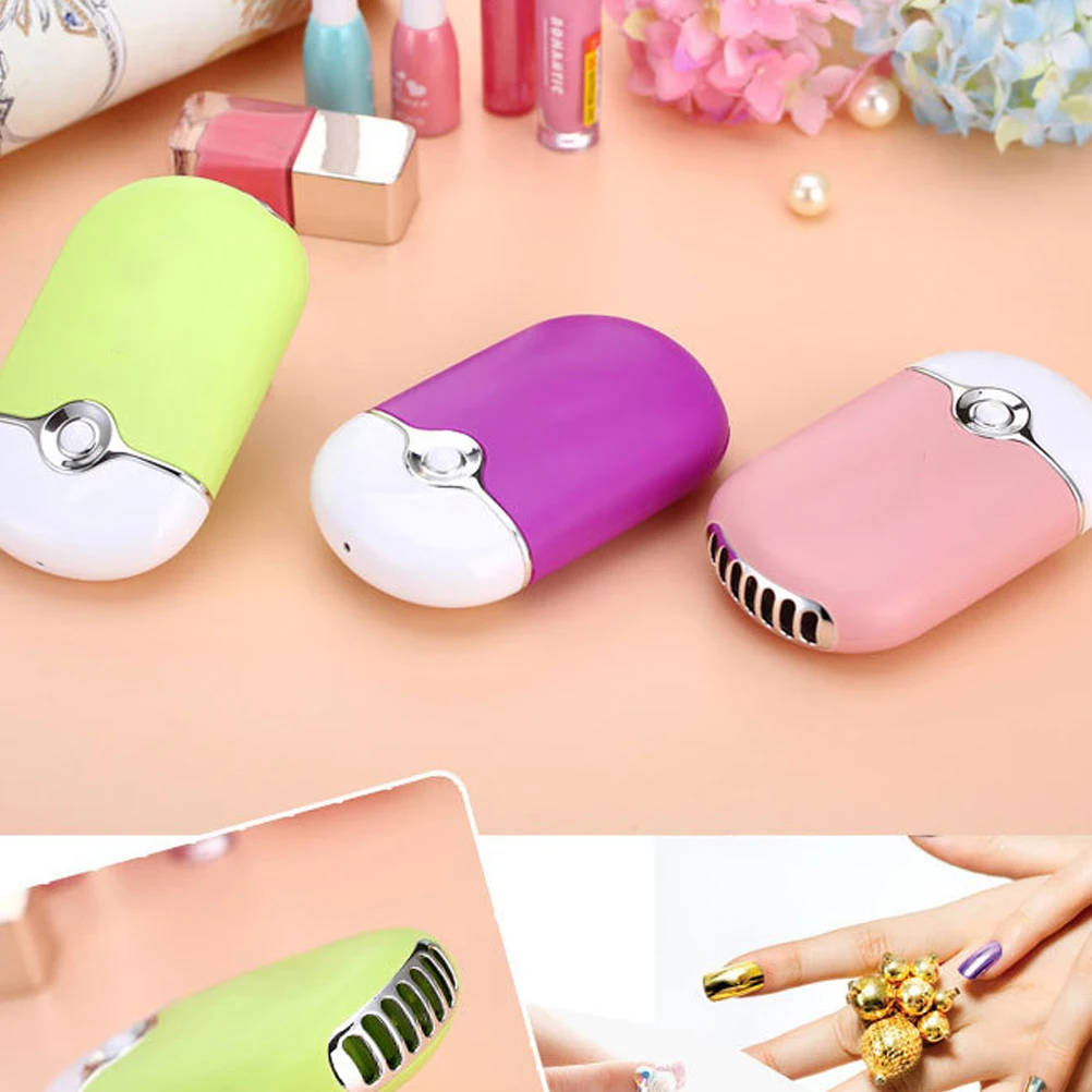 

Palm Air Conditioning Fan Mini USB Quick Dry Eyelash Extension Rechargeable Long Lasting Durable Use Built In