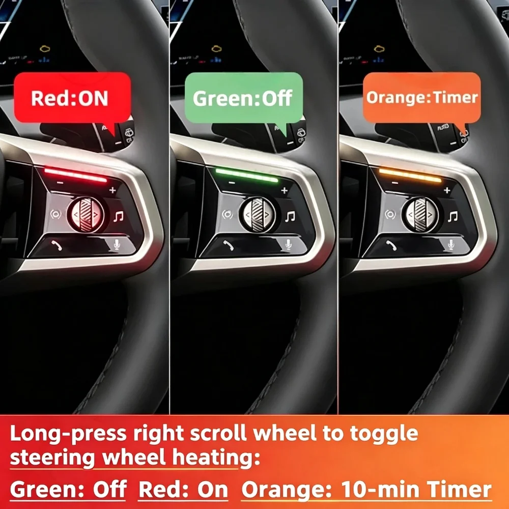 Heating Module For BMW 5 Series-G60 7 Series-G70 I5 I7 IX1 IX3 2024~2026 For High-End Steering Wheels with Integrated Lighting