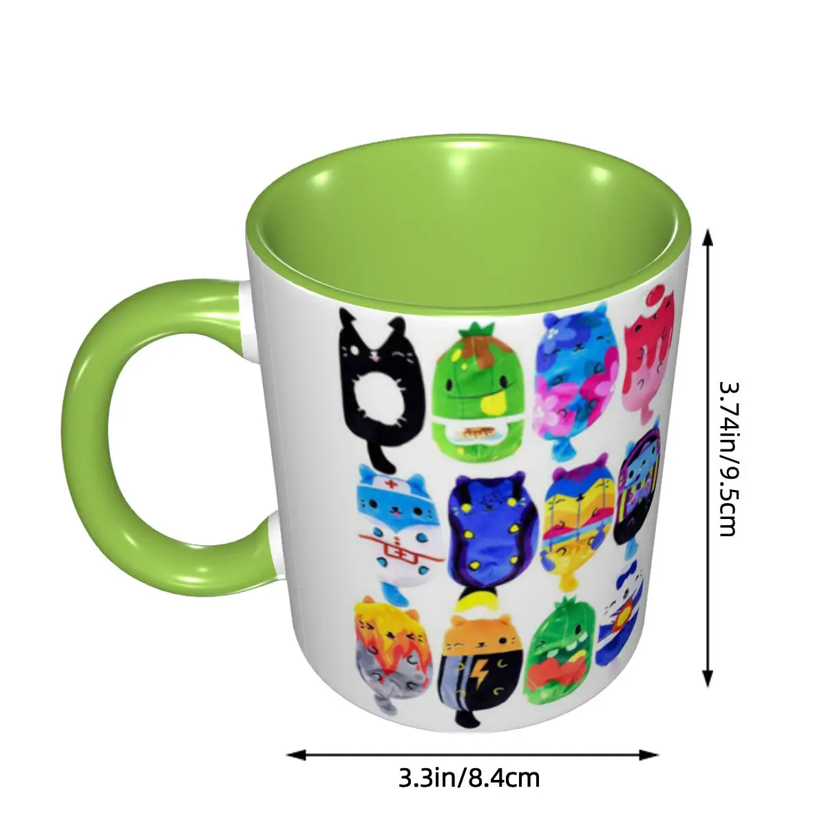 Cats Vs Pickles Mystery Bag Plush, Assorted Styles Mug Funny Ceramic Coffee Cups Tea Mugs Milk Cup Drinkware Gift for Woman Man