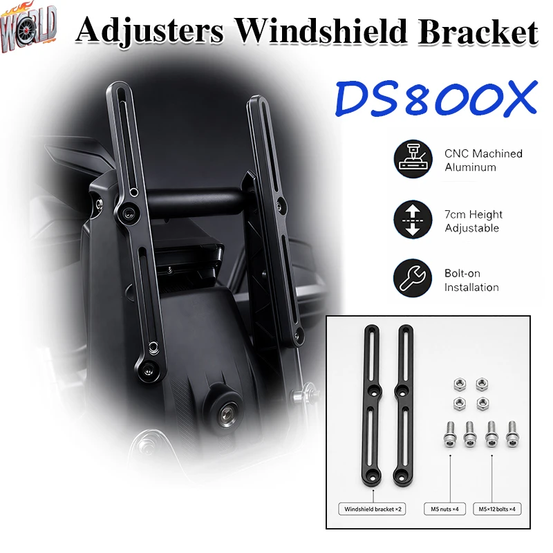 DS800X Adjusters Windshield Bracket For VOGE DS800 RALLY DSX800 Dome Height Regulator 2026 800DSX Motorcycle Screen Adjuster