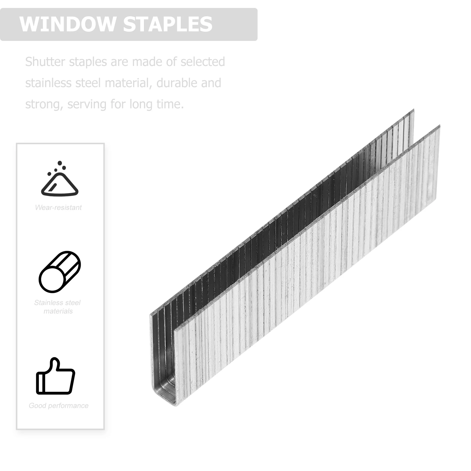 40 قطعة طقم تصليح دبابيس مصراع المزارع قوية من الفولاذ المقاوم للصدأ كوة ستابلز سهلة التركيب مناسبة لمعظم المصراع #6