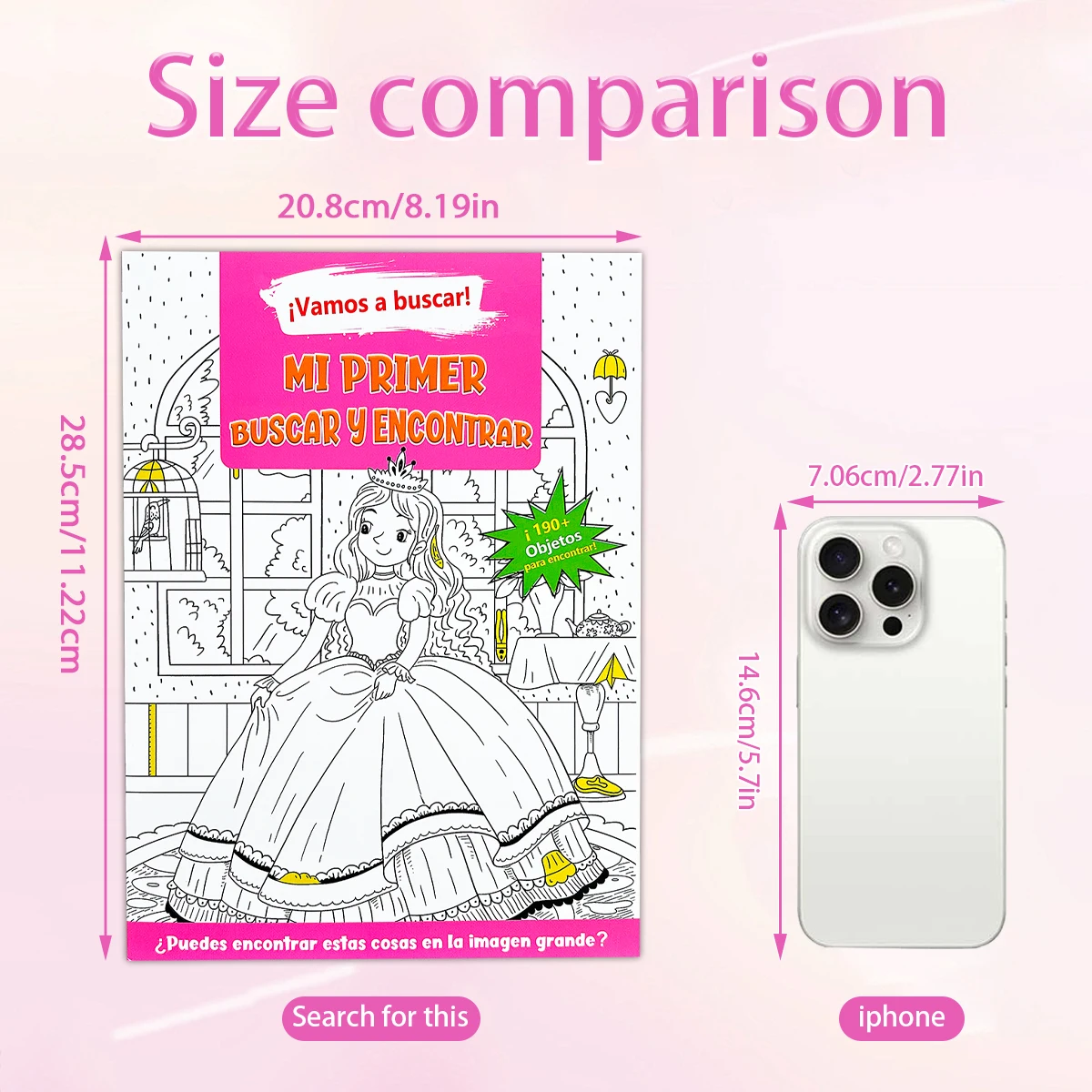 Spanish Search And Find Hidden Picture Coloring Book Kids Visual Puzzle Activity Workbook Toddler Early Learning Education Book
