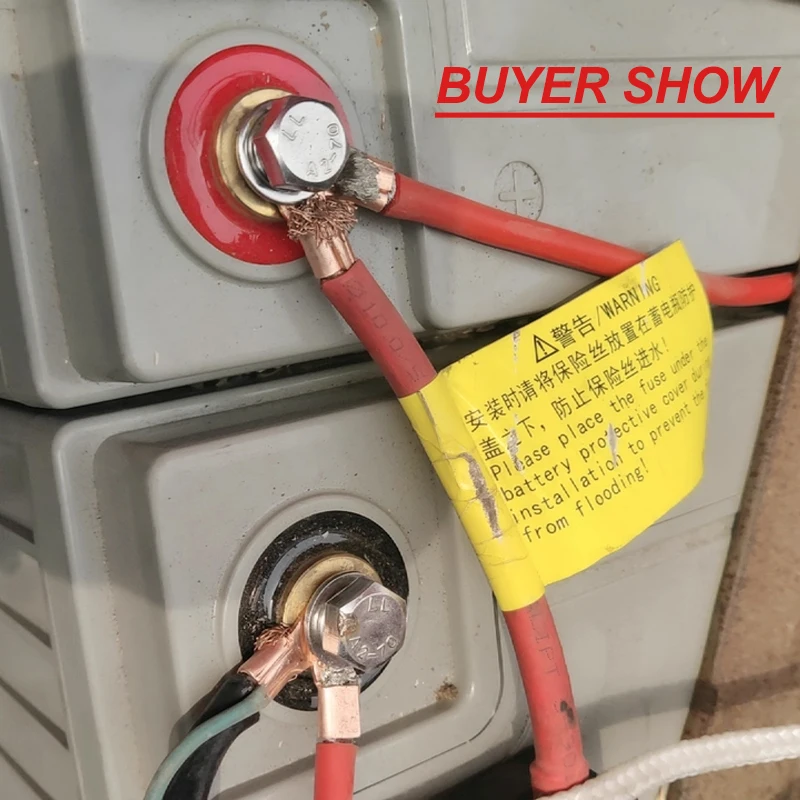 Terminal de alambre tipo OT, terminales de nariz desnuda de cobre rojo, engarce de boca abierta, empalme de conector de Cable, 3A, 5A, 10A, 20A,