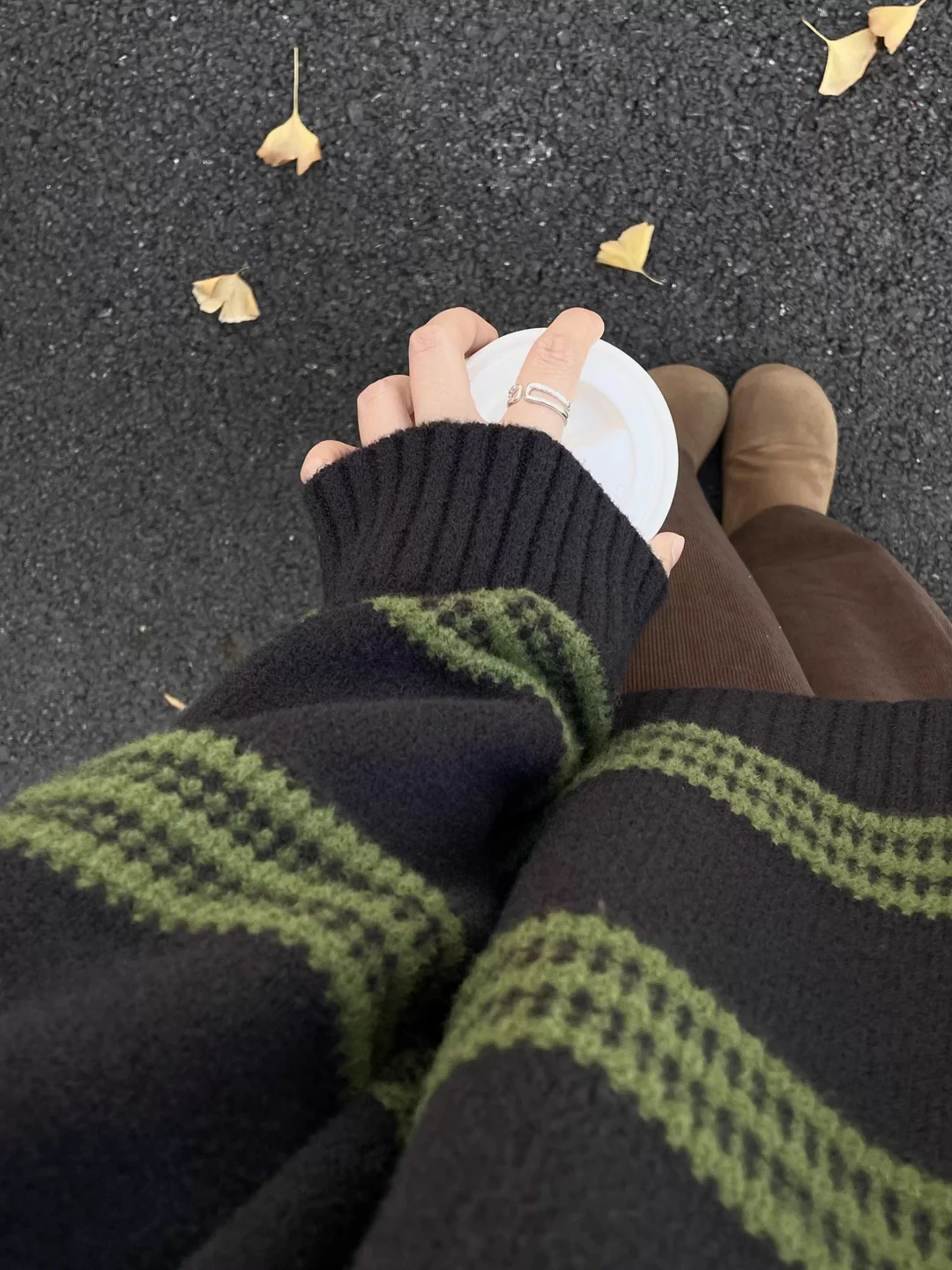 

Свободный крой, круглый вязаный свитер, женский осенне-зимний мягкий уютный элитный топ Lazy Sle Bla een в полоску