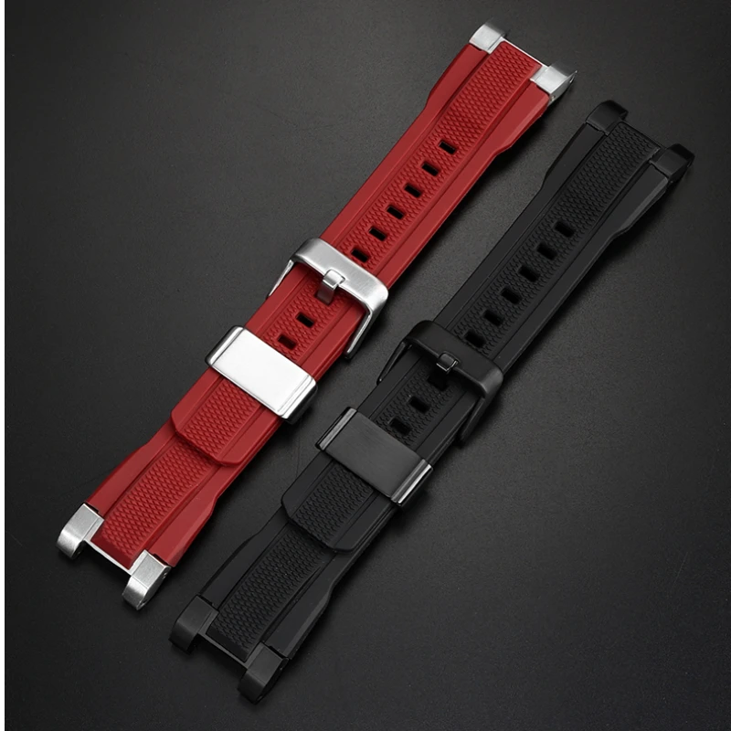 For Casio immortal bird MTG-B2000 silicone watchband mtg b2000 sport rubber men\'s Strap modify connector Bracelet accessories