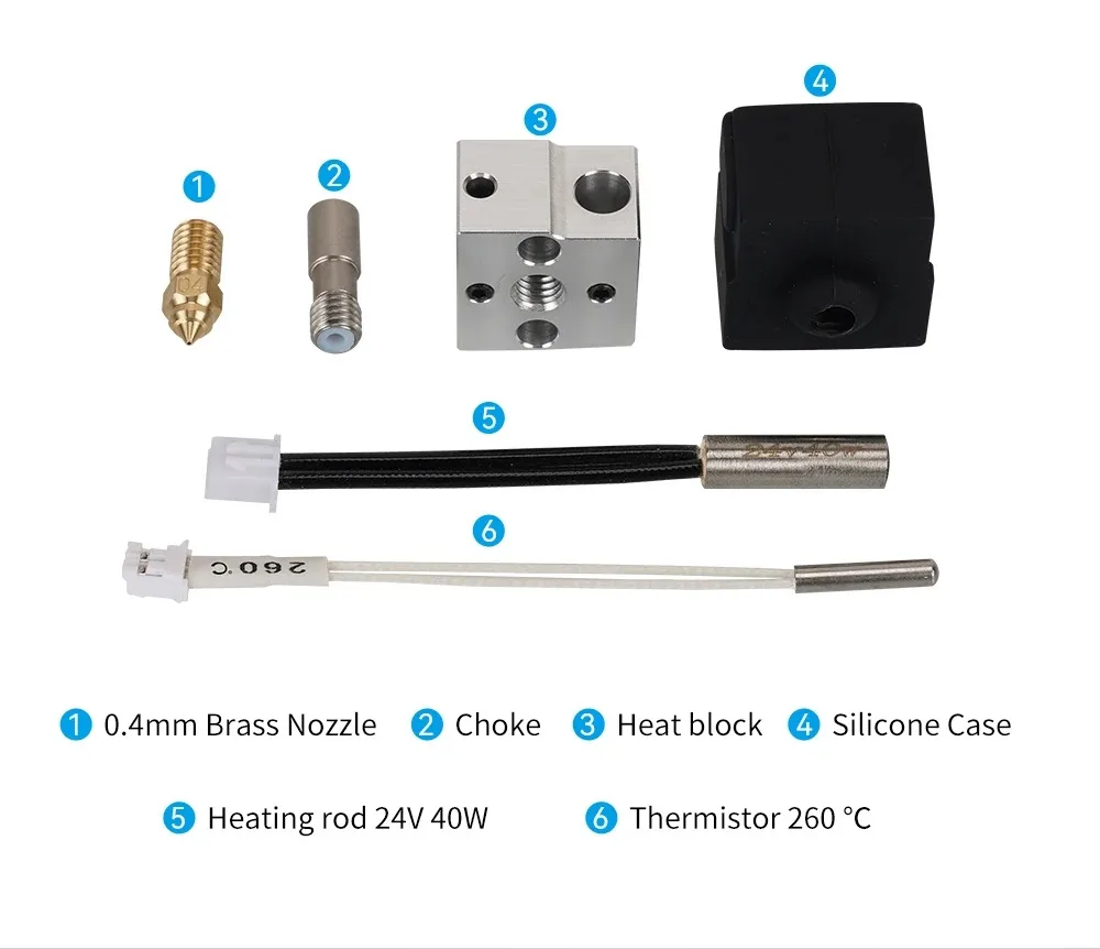 CREALITY Hot End Compatible con accesorios de impresora 3D Ender 3 V3 SE