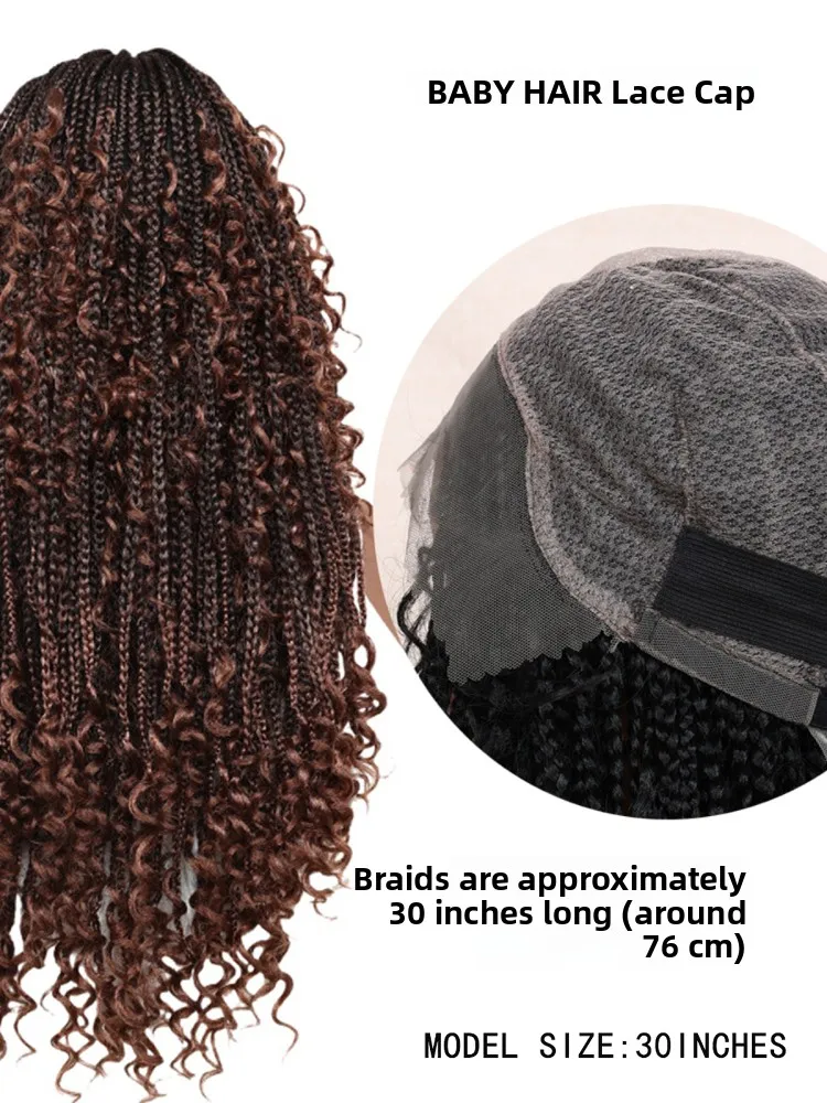 

Полный кружевной парик, ринированные синтетические волосы, тройник, коса, плетеная кружевная шиньон королевы, увеличивает объем волос, аксессуар на слинге