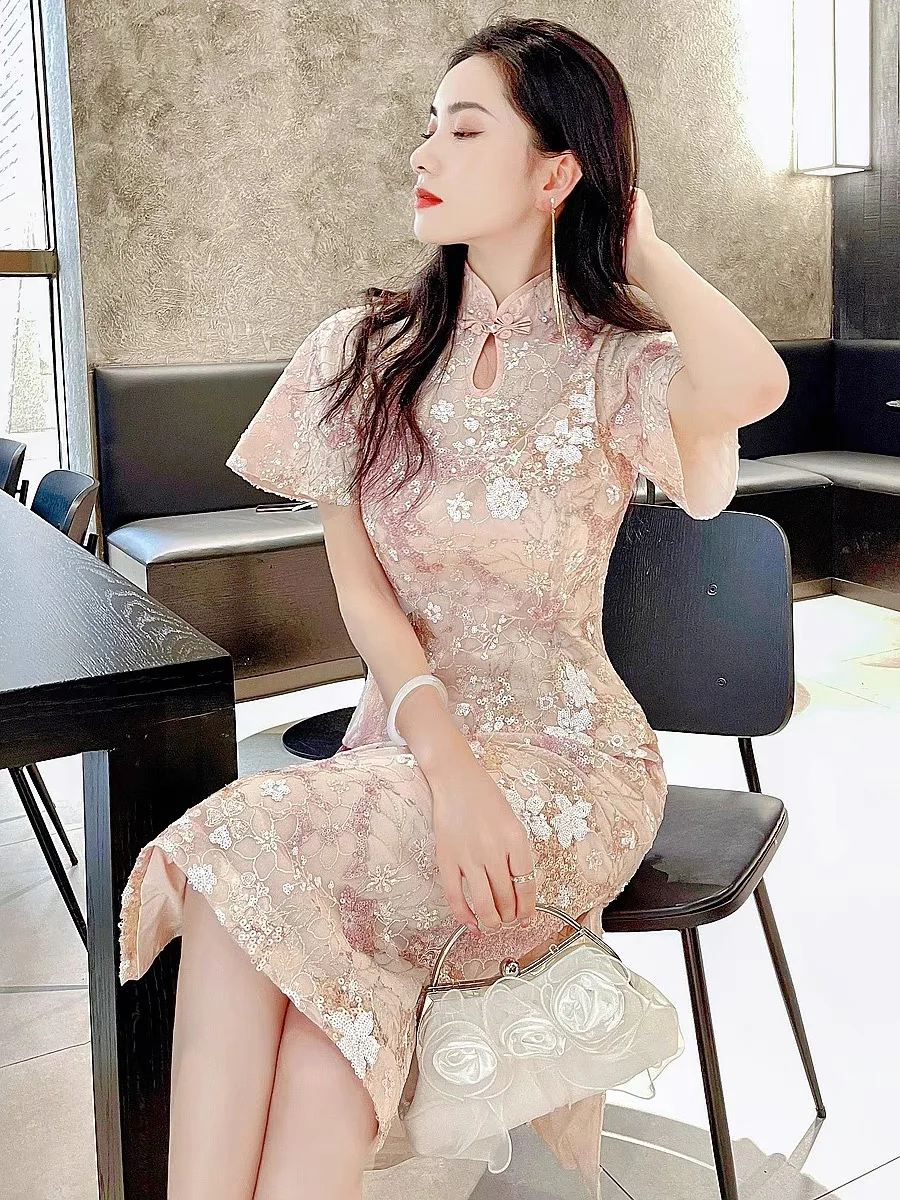 Party Luxury Boutique Cheong-sam Bridesmaid Wedding Qipao Dresses