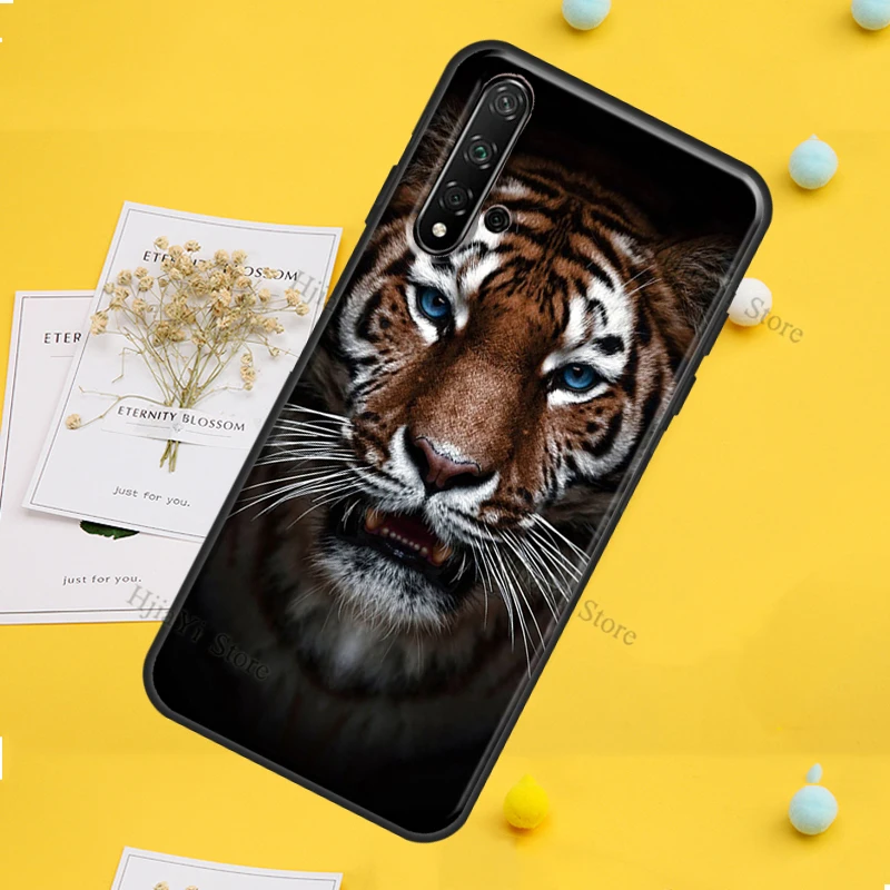 Tiger Face Case For Huawei P30 P20 P40 P60 Pro P Smart Nova 9 5T Honor Magic 5 Lite X8 X9a 50 70 Cover