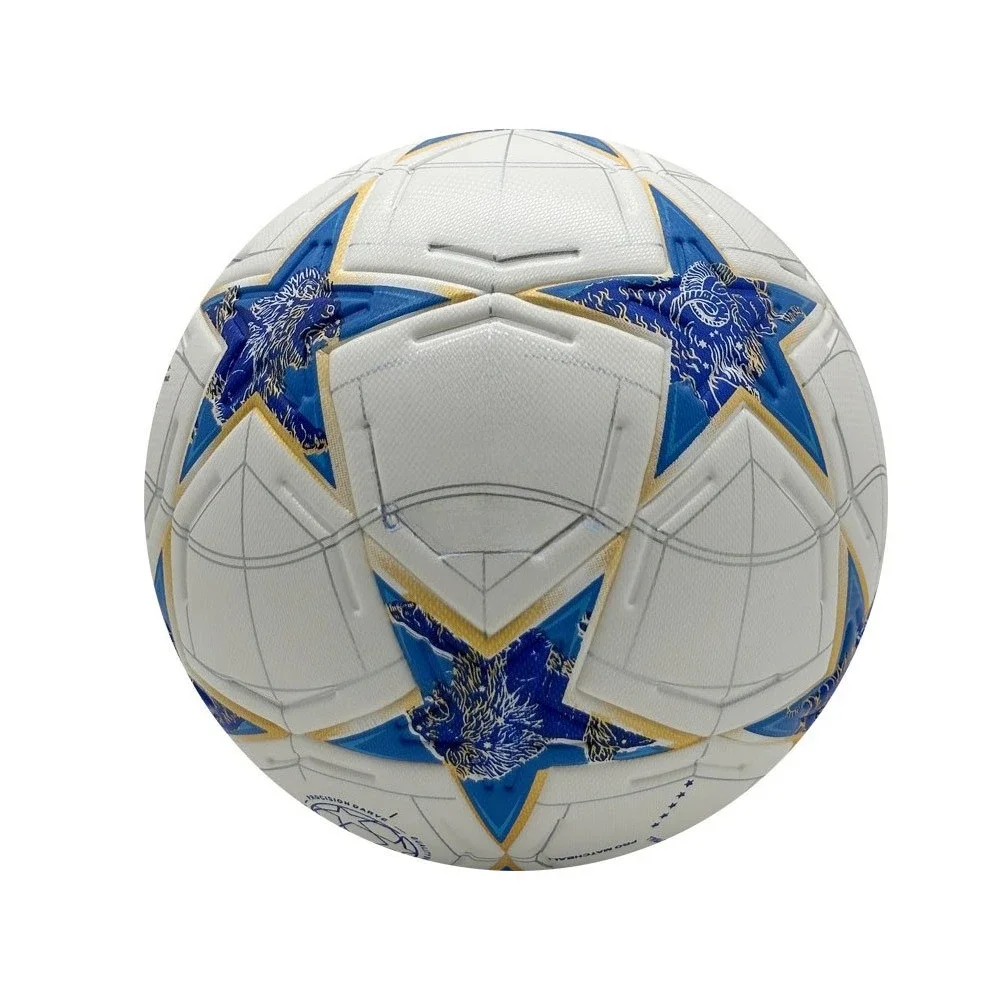 Professioneller Fußball der Größe 5, nahtloser PU-Fußball für Outdoor-Training und Wettkampf, Spiel, Futsal, Weihnachtssport, Geschenk