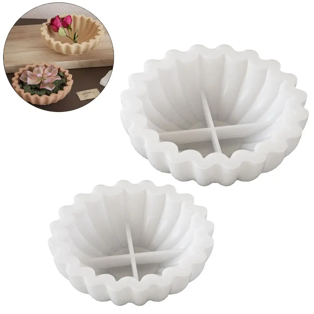 

Новая кружевная чаша, коробка для хранения, силиконовая форма, многоразовая 3D гипсовая форма, ручная работа, сделай сам, форма из смолы, домашний декор