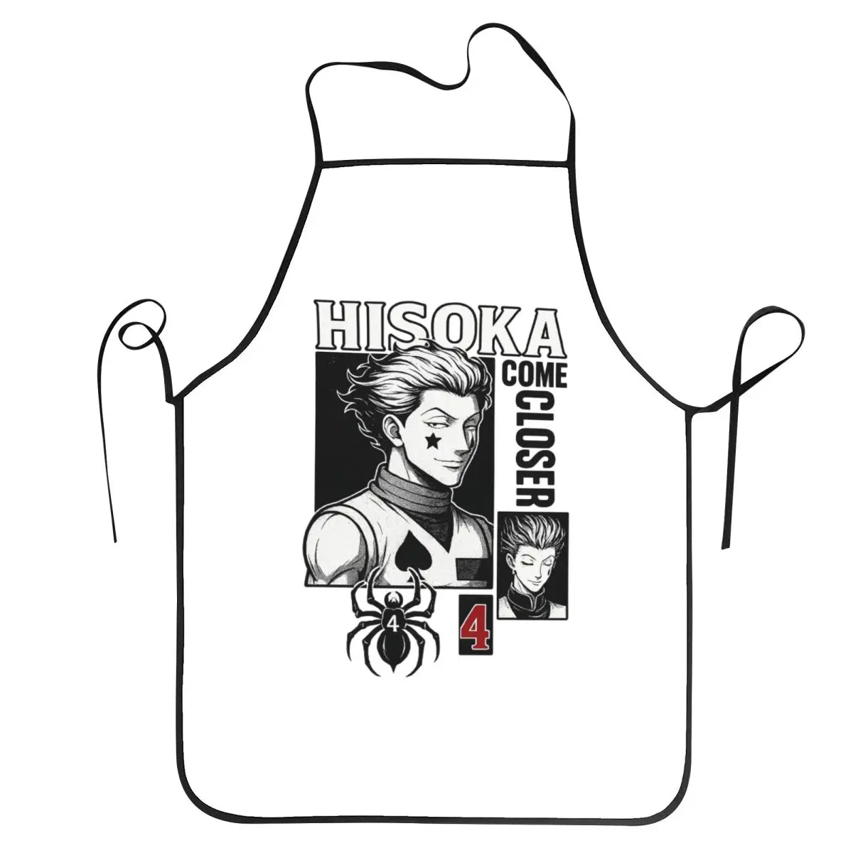 Hisoka Anime Hunter X Hunter Phantom Troupe Chrollo Aprons Chef Cuisine Tablier Bib Kitchen Cleaning Pinafore for Women Men