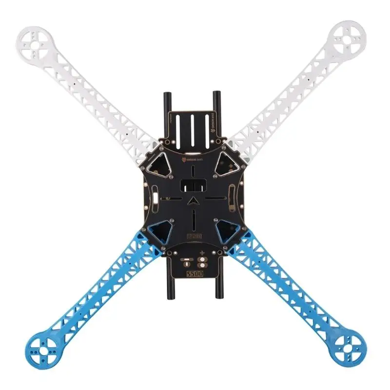 Y1UB Set of S500 SK500 Aircraft Frame 4-Axis Quadcopter Multirotors Frame with Fixing Plate Shock-Abssorbing Circle