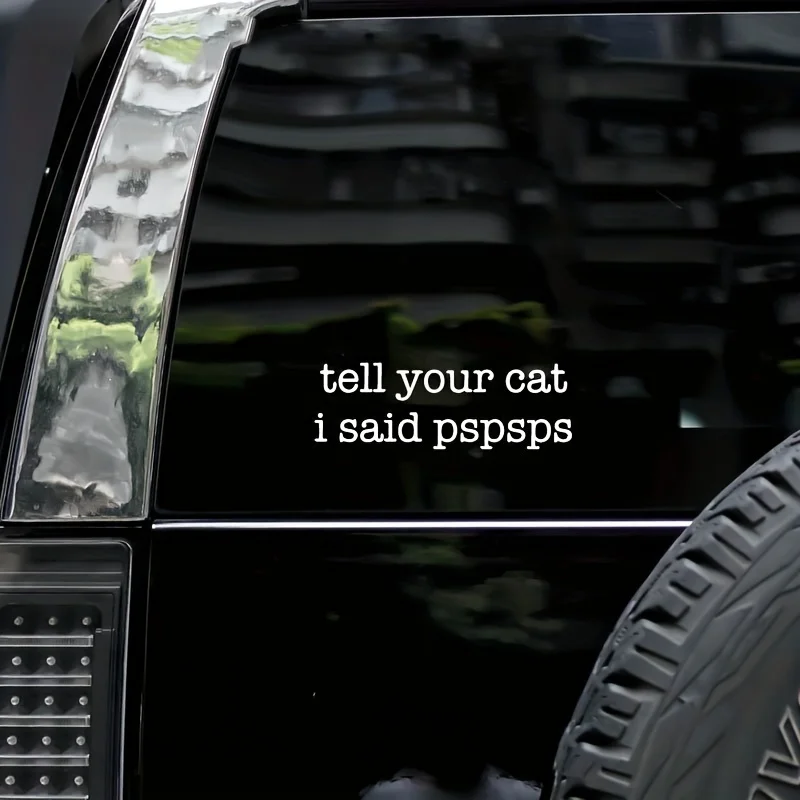 

Автомобильные наклейки Fun Cat Lovers — прочные, выветривающие, легко наклеиваемые и разрываемые с юмором «Tell Your Cat I Said Boo Boo» Дизайн