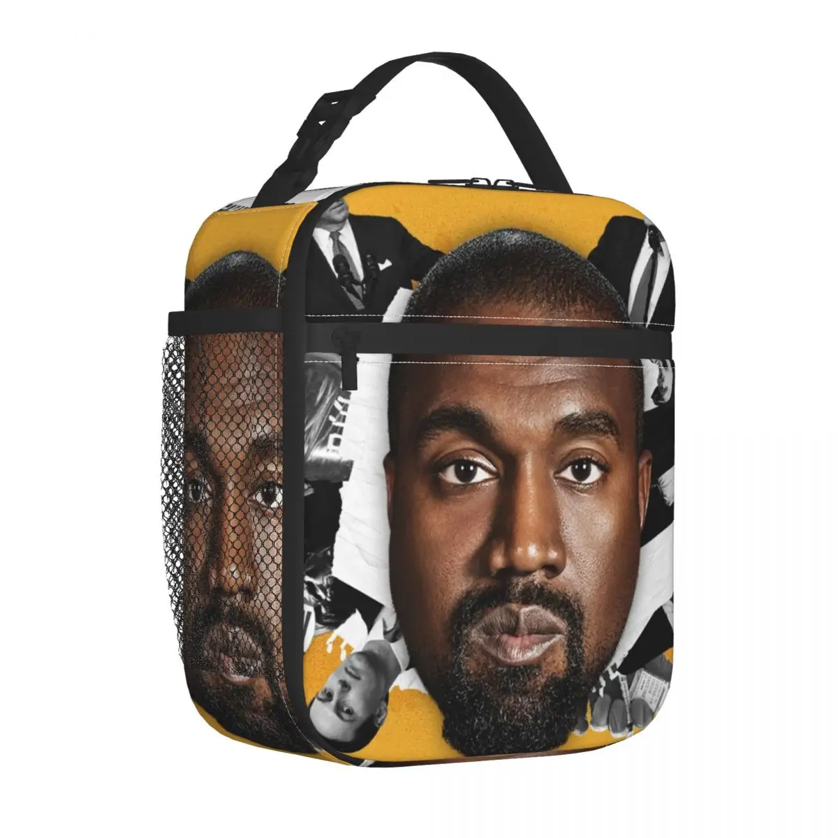 Funny Kanye West Meme Resuable Lunch Box Women Leakproof Rapper Music Producer Thermal Cooler Food Insulated Lunch Bag