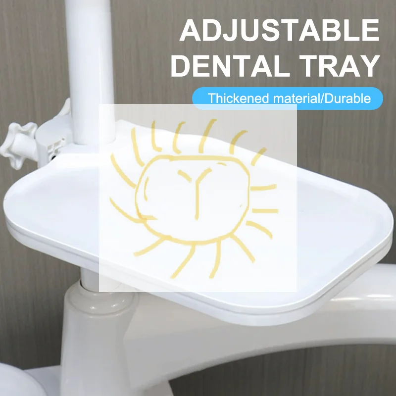 

1Pcs Dental Chair Scaler Tray Plastic Post Mounted Shelf Dentist Chair Accessories Dentistry Consumables Dentistry Equipment