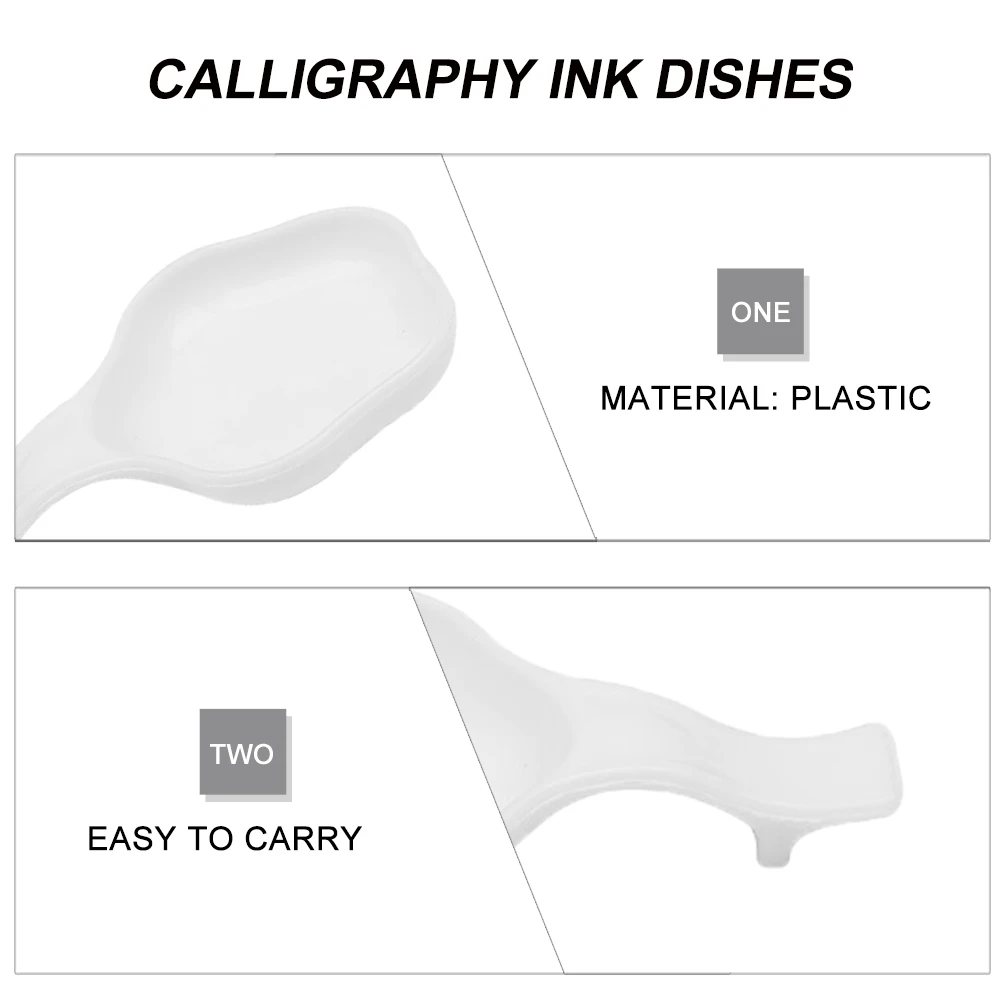 

40pcs Butterfly Ink Dishes Novel Design Calligraphy Supplies Lightweight Portable Safe Durable Materials Resistance
