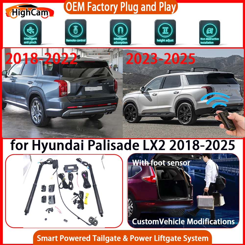 HighCam for Hyundai Palisade LX2 2018-2025 JHJHCAR OEM Smart Powered Tailgate Power Liftgate Tailgate Power Lift Gate