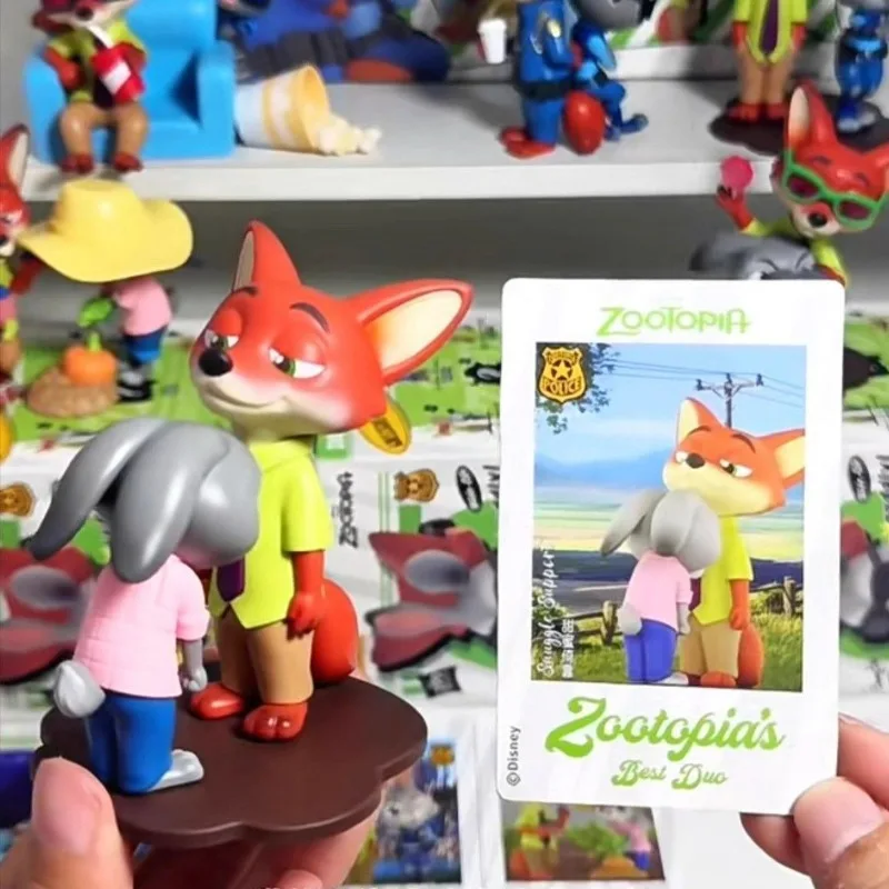 Disney Zootopia Judy Nick Blind Box Najlepszy Partner Słodka Zależność Figurki Ozdobne Prezent Dobry Wygląd Uroczy Nowy Śliczny