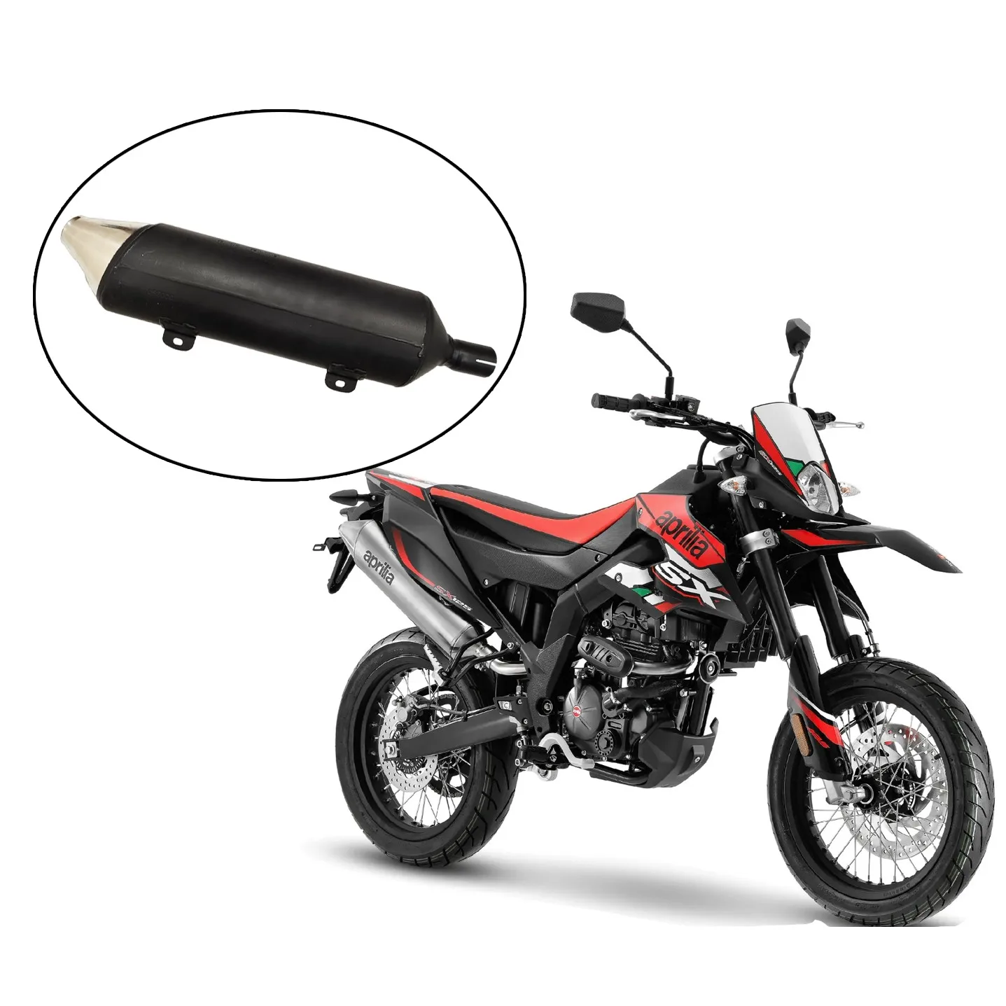 

Original Racing Motorcycle Exhaust Modified Exhaust Link pipe Exhaust Muffler Full System For Piaggio Aprilla DRD125 DRD150 NEW