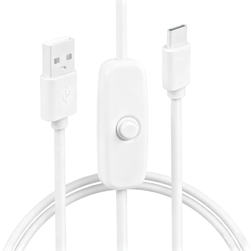 

USB to Type C Charging Cable with Power Switches Suitable for Easy Device Control