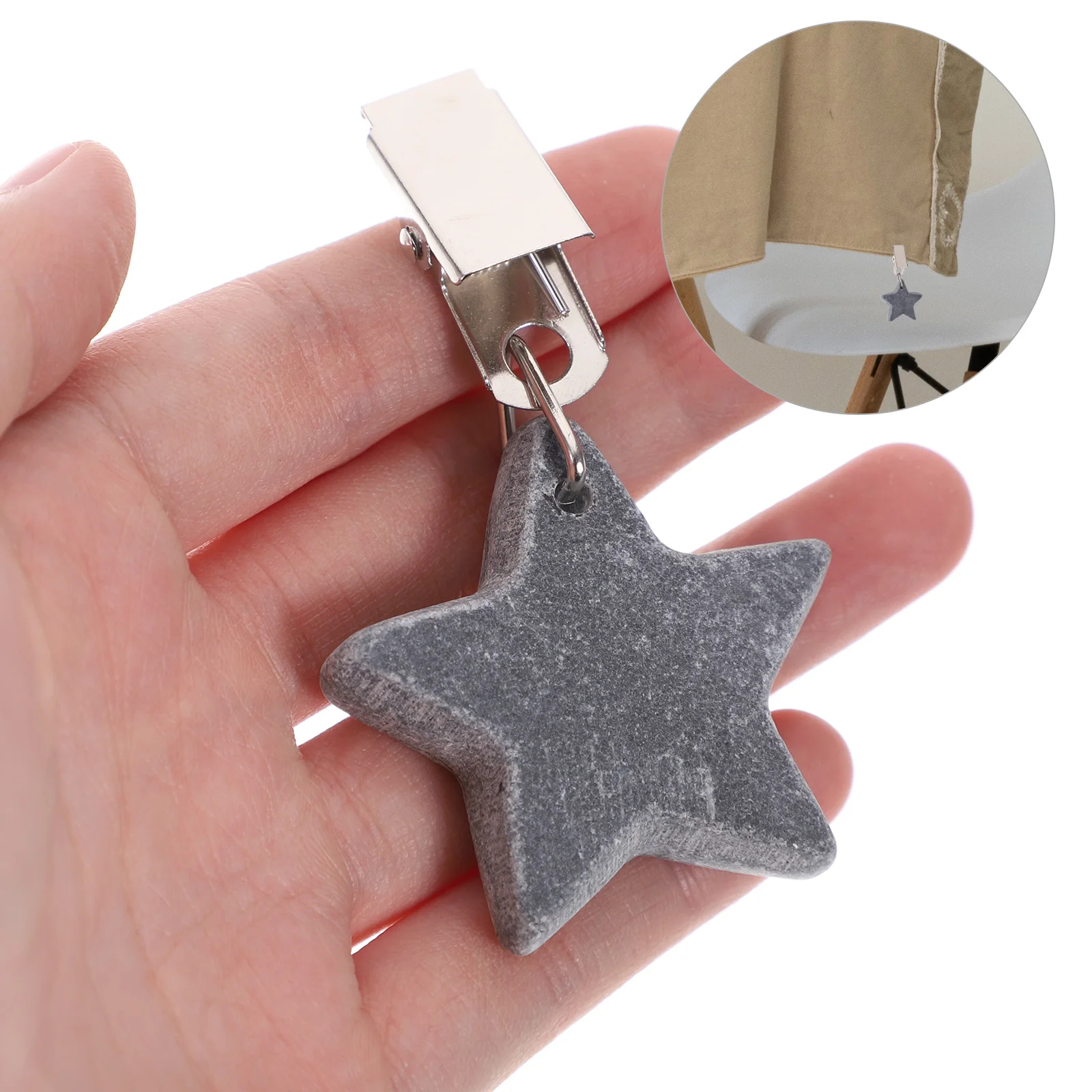

4 Pcs Tablecloth Clip Decorative Weights Dining Room Decor New Replaceable Clips Reusable Compact Terrazzo Cover Room