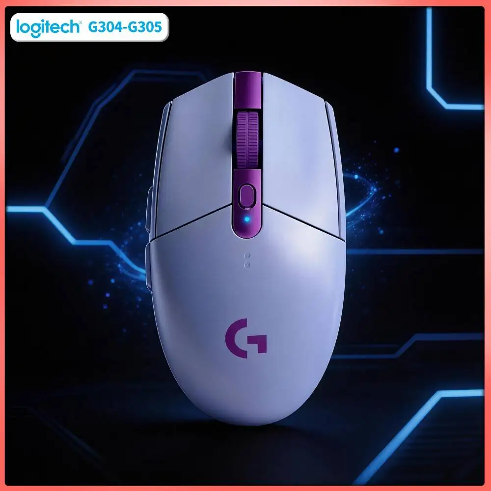 Gaming Mouse Logitech G305 LIGHTSPEED Wireless, 12000 DPI HERO, 6 Programmable Keys, 250hr Battery, 99g, PC Mac Compatible
