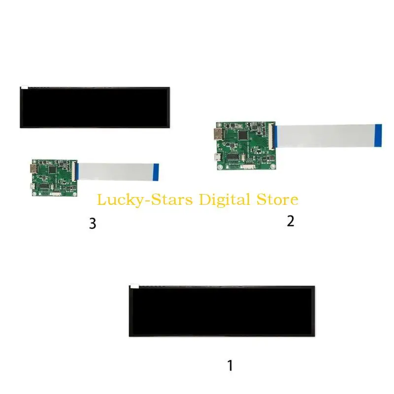 

T3EE 8.8-inch 1920x480 LCD Display Driver Board Model of Pixels 1920RGB x 480 for Cars Monitor GPU Computer for Case Sub Disp