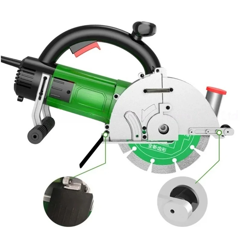 Concrete Wall Slotting/High-power CuttingMachine Single Chip Slotting Machine/Dust-free Water And Electricity Installat