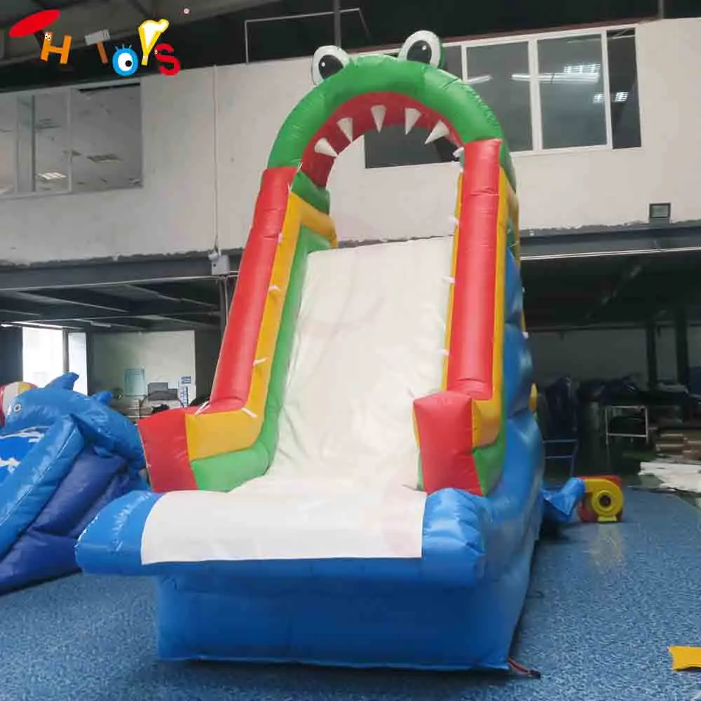 Fast Air Ship Giant Inflatable Water Slide for Swimming Pool Fog Theme Inflatable Pool Slide for Children