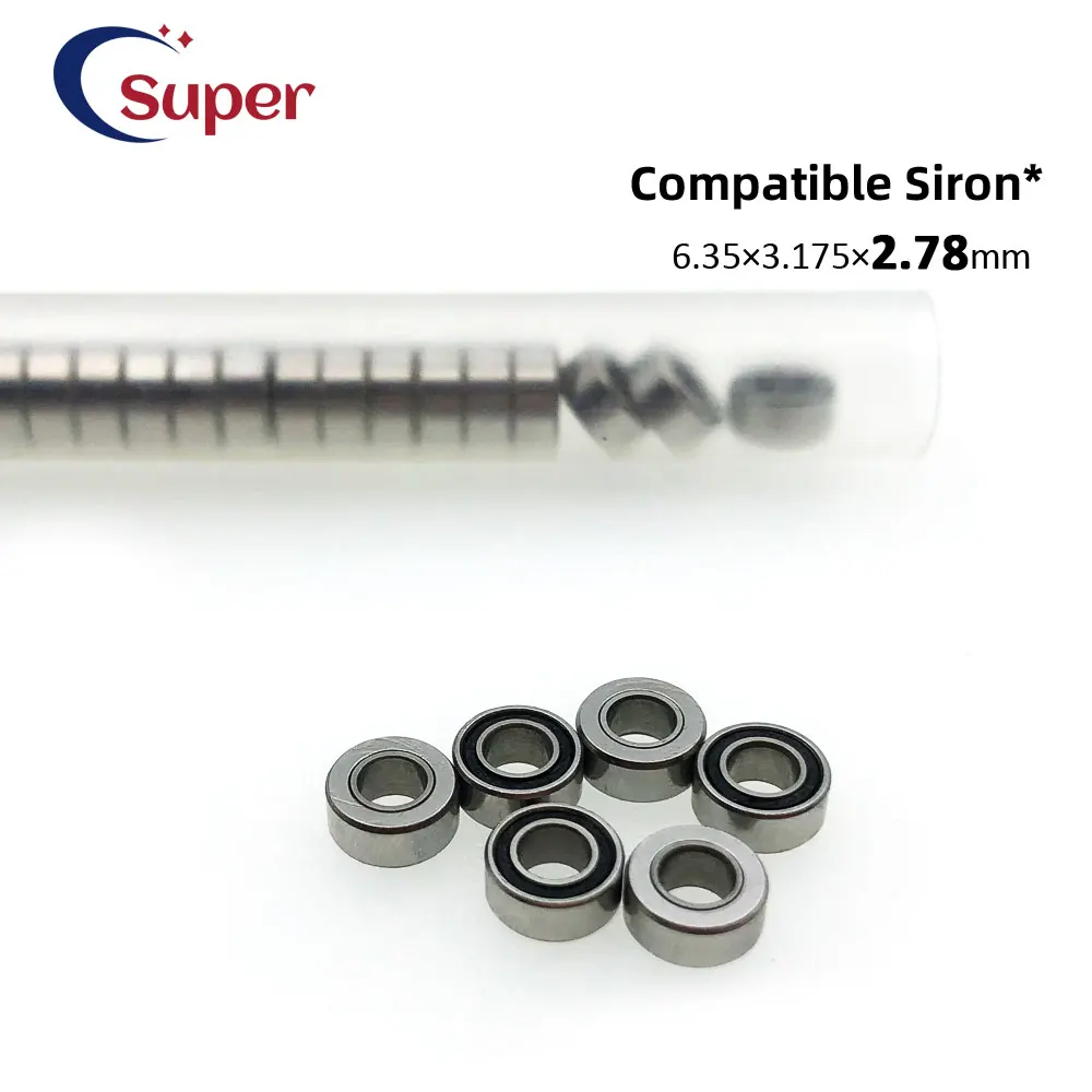 10 pcs Dental Sirona T2/T3/T4 handpiece Air turbine cartridge rotor ceramic ball bearings 6.35x3.175x2.38mm spare parts accessor