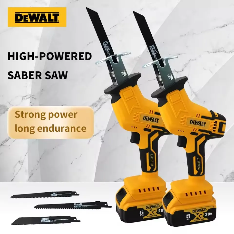 Dewalt 2800RPM Cordless Reciprocating Saw 20V Brushless Electric Saw Multifunctional Metal Wood Pipe Cutting Saw Power Tool