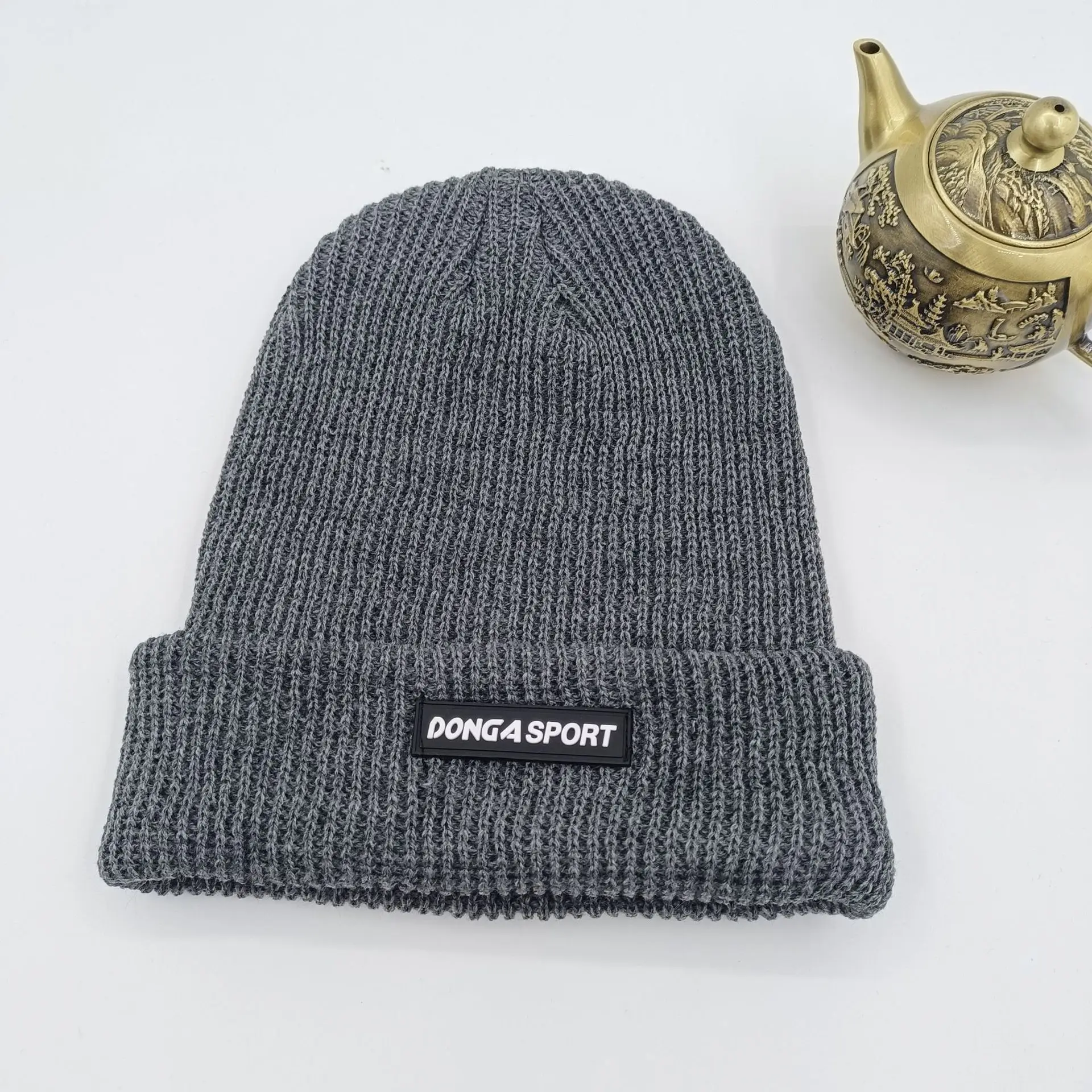Neue Strickmütze, Strickmütze, dick und warm, für Paare im Herbst und Winter, Hip Hop, trendige Mütze, Unisex – Detail 4