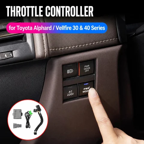 Car Throttle Response Controller for Toyota Alphard Vellfire 30 40 Series Accelerator Pedal Electronic Module Car Interior Upgra