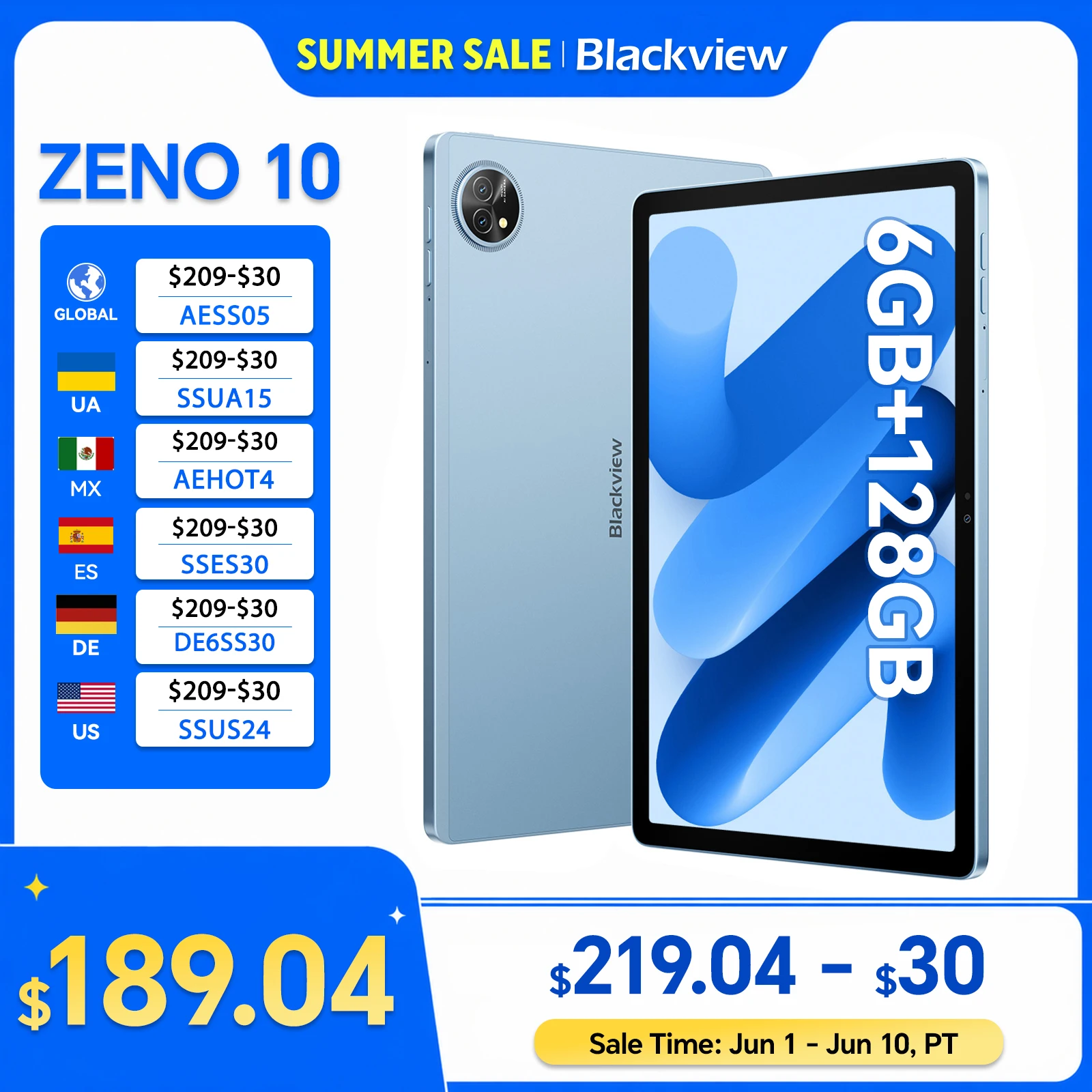 Blackview ZENO 10 5G AI android 15 Tablet,T8200 Ocat Core,11" FHD+ 90Hz Display, Smart tablets Pad PC With Bluetooth 