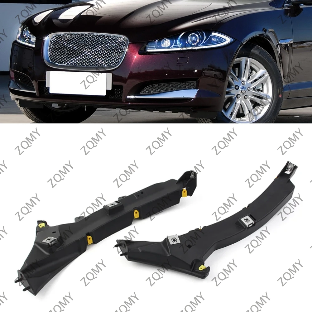 2pcs Car Front Bumper Mount Bracket Support For Jaguar XF XFR 2012 2013 2014 2015 C2Z16532 C2Z16531