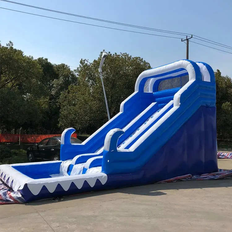 

Qiqu Commercial Adults Kids Bouncing Castle Double Water Slide Combo House Inflatable Bounce