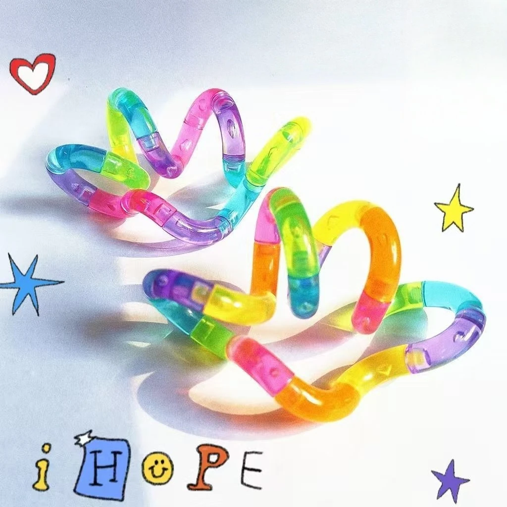 Angst Stress Relief Twisty Toys Stressabbauendes Spielzeug Sensorisches Zappelspielzeug Entspannung Squeeze Twist Chain Spinner Alternative