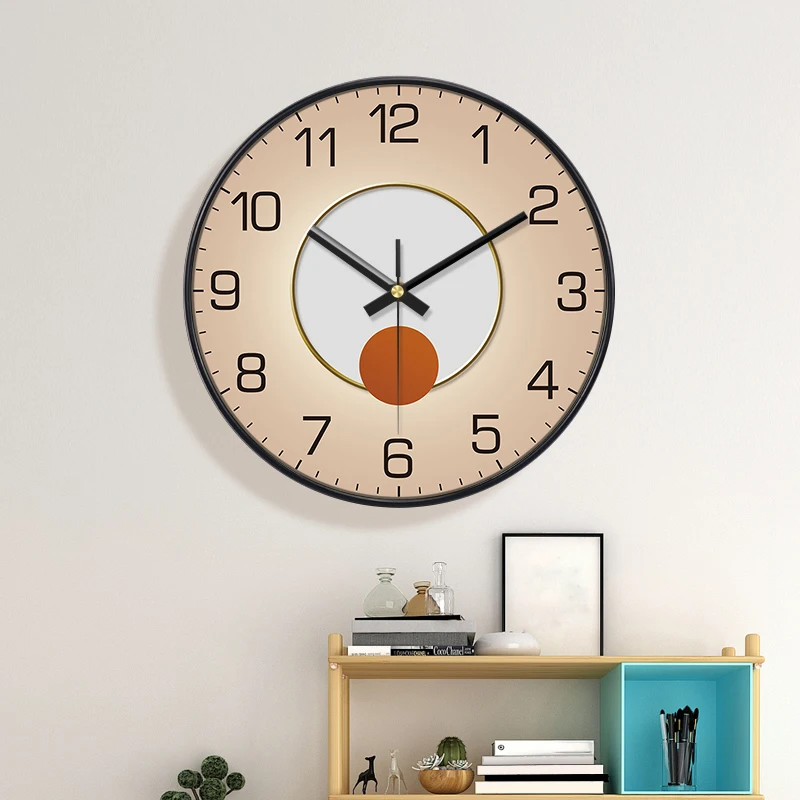 New Modern Silent Wall Clock Non-Ticking Wall Watch Living Room Bedroom Kitchen Office Interior Decoration 8/10/12 Inch