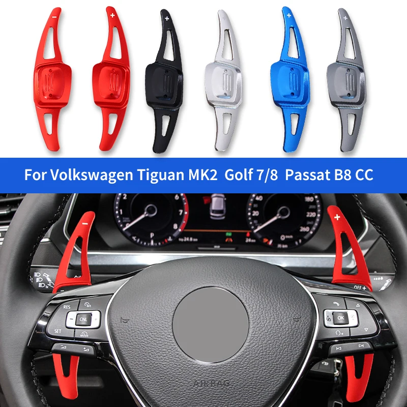 

Alloy Car Steering Wheel Shift Paddle For Volkswagen VW CC Golf 8 MK8 R GTI R Line 2020-2022 Passat Atlas Tiguan Sharan
