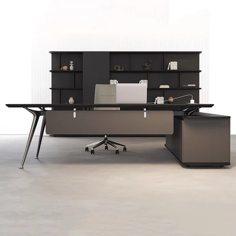 Executive Shelves Office Desks Luxury Monitor Coffee L Shape Computer Desks Reading Storage Scrivania Angolare Office Furniture