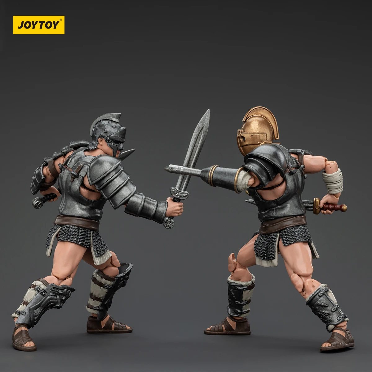 Vorverkauf JOYTOY Römische Gladiator Actionfigur Hasta Thraex Secutor Dimachaerus Retiarius Gladiator Gemeinsame bewegliche Figur Spielzeug