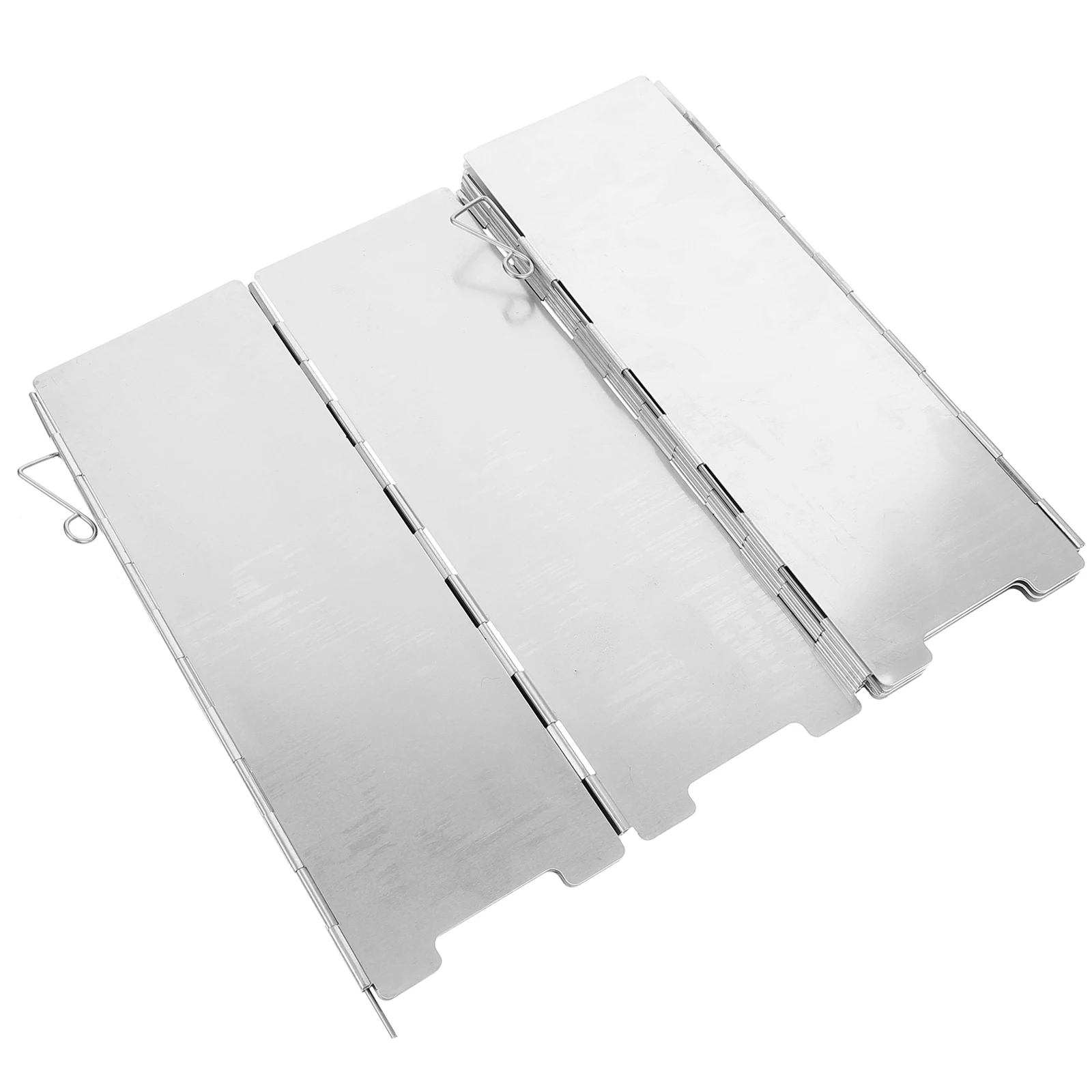 

1 set Foldable Camping Windscreen Portable Gas Windshield Lightweight Aluminum Alloy Stove Ideal for Picnics