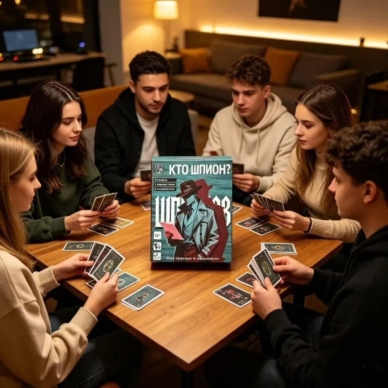 Chi è lo spia? Gioco di carte per feste, gioco da tavolo di deduzione sociale per 4-9 giocatori, regalo da tavolo per riunioni di famiglia, adatto a r