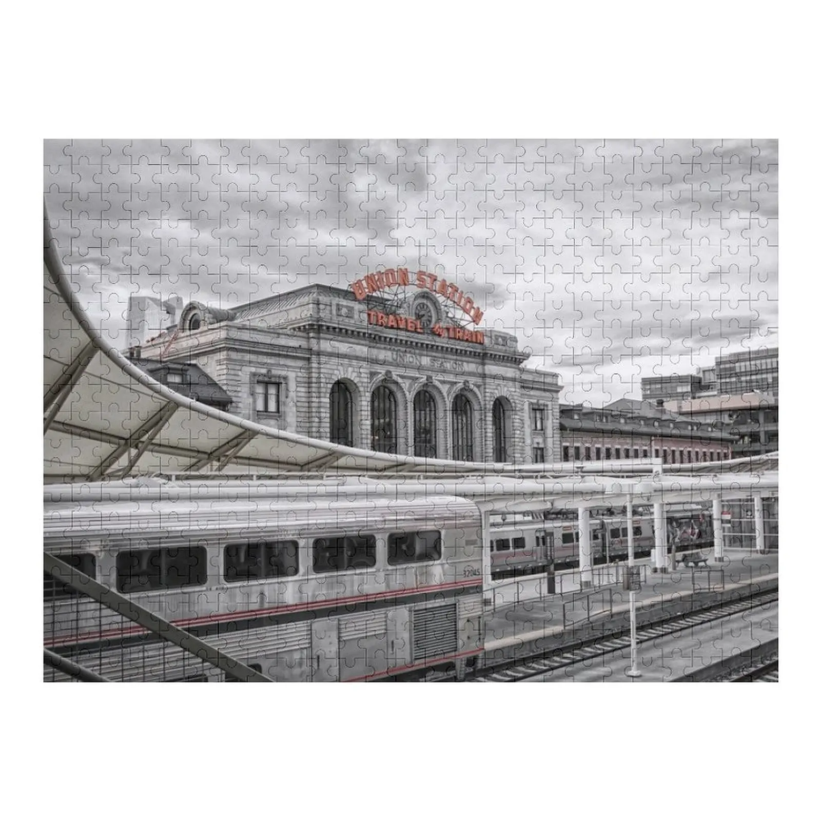 

Union Station - Пазл Денвер, Колорадо с фото Детский деревянный пазл на заказ