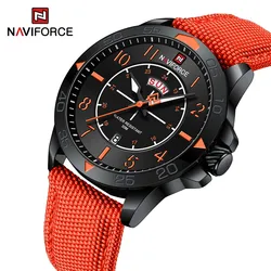 Naviforce Original Design New Military Men's Watches Fashion Sport Waterproof Nylon Strap Quartz Wristwatch Relogio Masculino