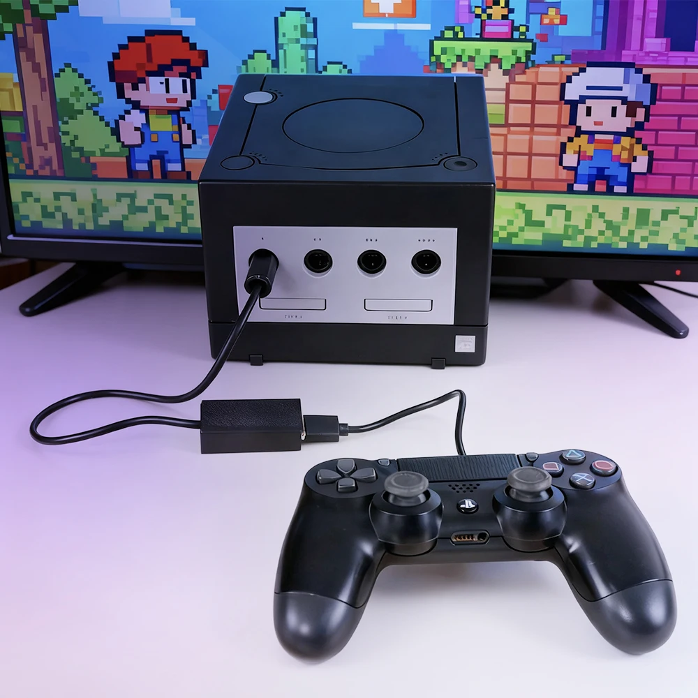GameCube USB Controller Adapter GCUSB Compatible with Original GameCube Controller fo