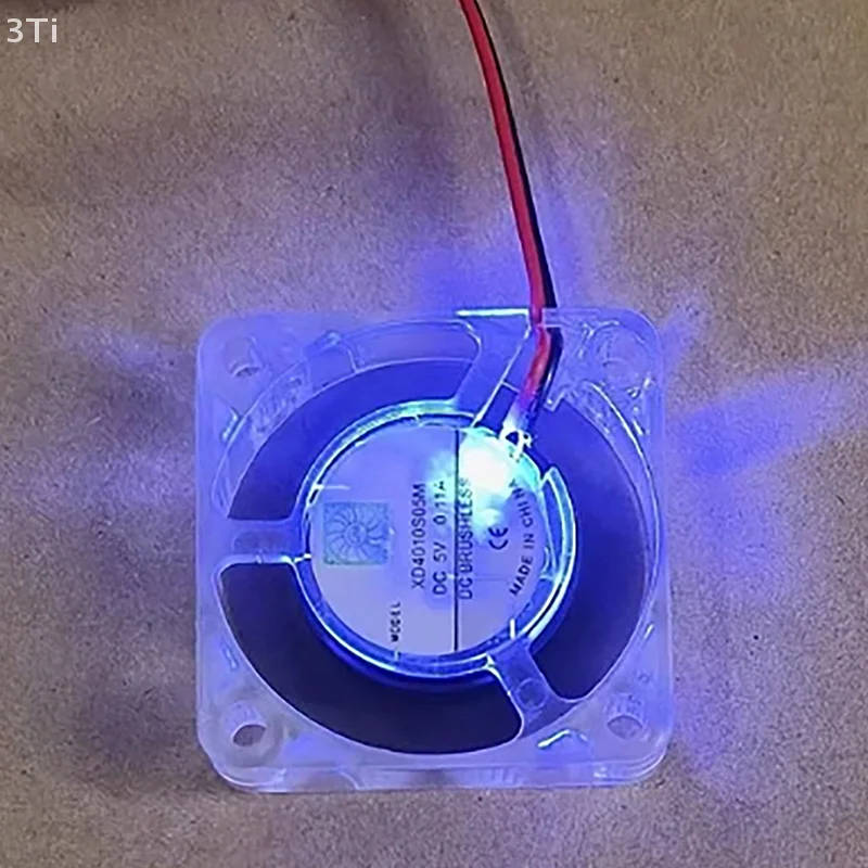 40x40x10 مللي متر 4010 تيار مستمر 5 فولت 0.11A مراوح بدون فرش مع ضوء LED أزرق لمبرد تبريد المبرد لمروحة أجزاء الطابعة ثلاثية الأبعاد
